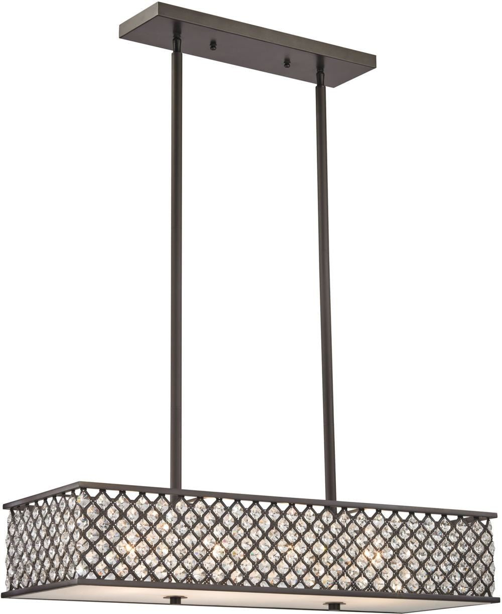 Genevieve 4 Light Chandelier In Oil Rubbed Bronze