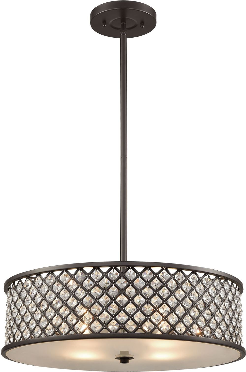 Genevieve 4 Light Chandelier In Oil Rubbed Bronze