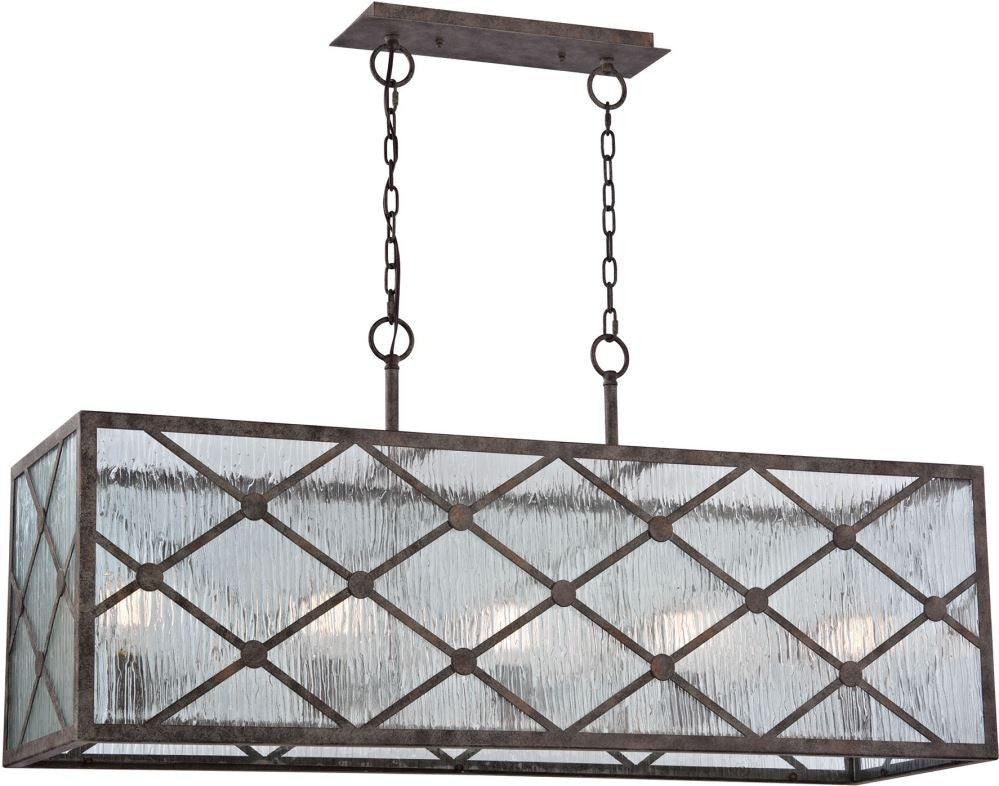 Radley 5 Light Chandelier In Malted Rust