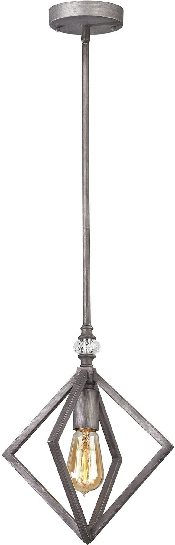 Milo 1 Light Pendant In Weathered Zinc