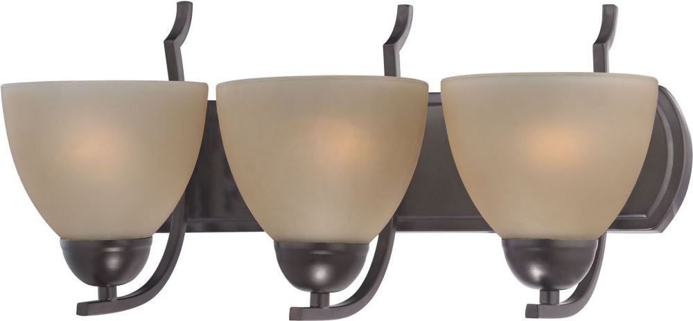 Kingston 3 Light Vanity In Oil Rubbed Bronze