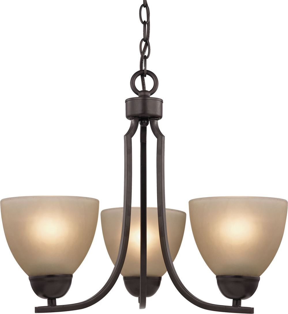 Kingston 3 Light Chandelier In Oil Rubbed Bronze