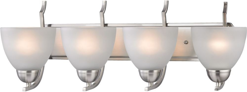 Kingston 4 Light Vanity In Brushed Nickel