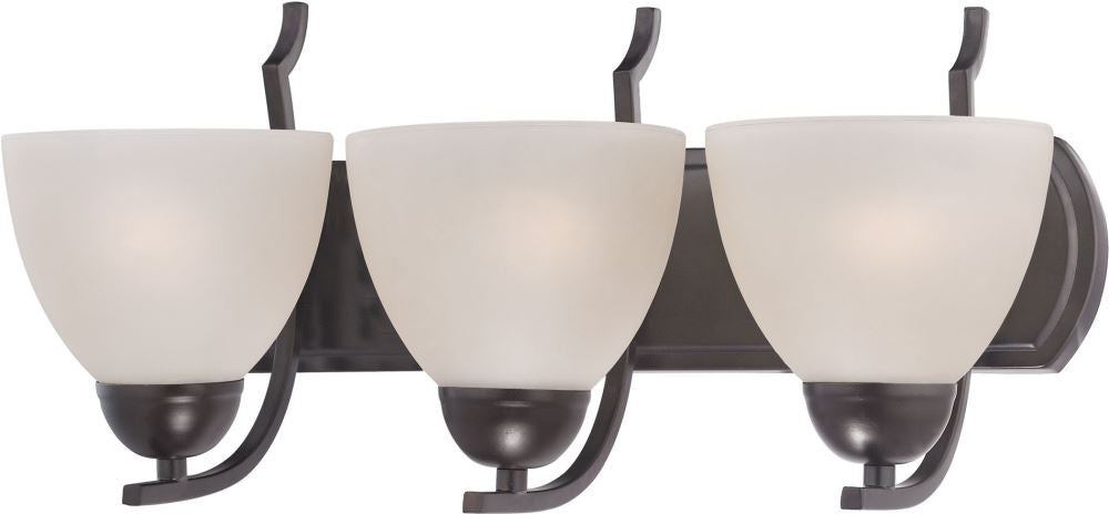 Kingston 3 Light Bath Bar In Oil Rubbed Bronze