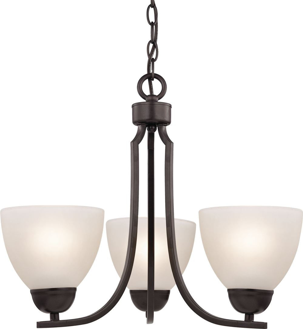 Kingston 3 Light Chandelier In Oil Rubbed Bronze
