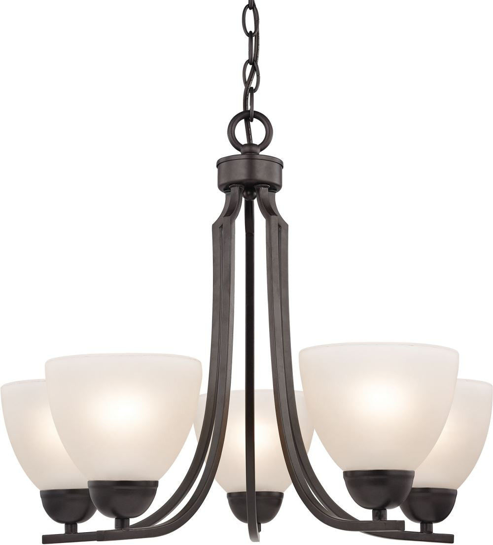 Kingston 5 Light Chandelier In Oil Rubbed Bronze