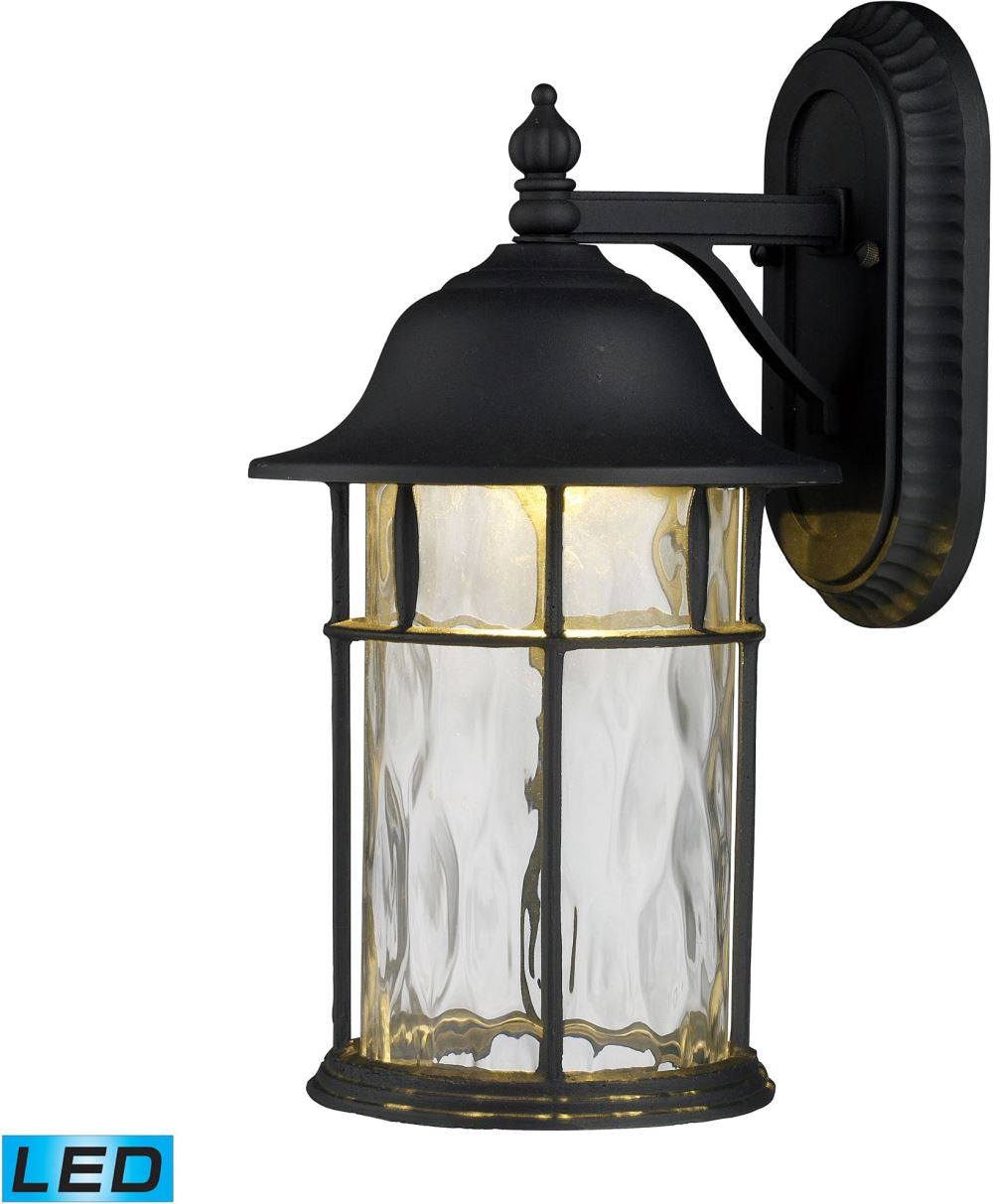 Lapuente 1 Light Outdoor Led Wall Sconce In Matte Black