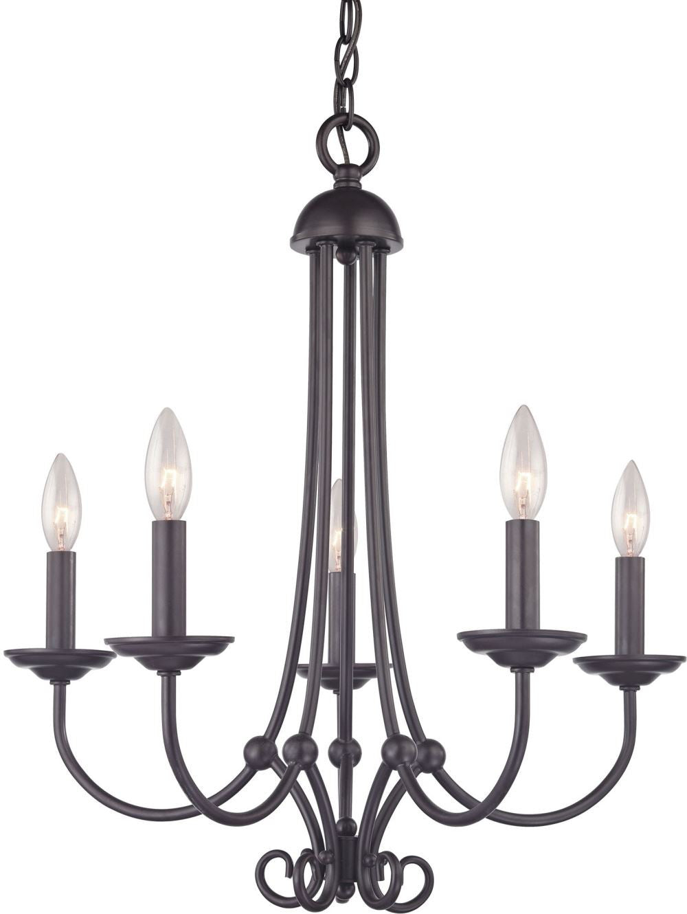 Williamsport 5 Light Chandelier In Oil Rubbed Bronze