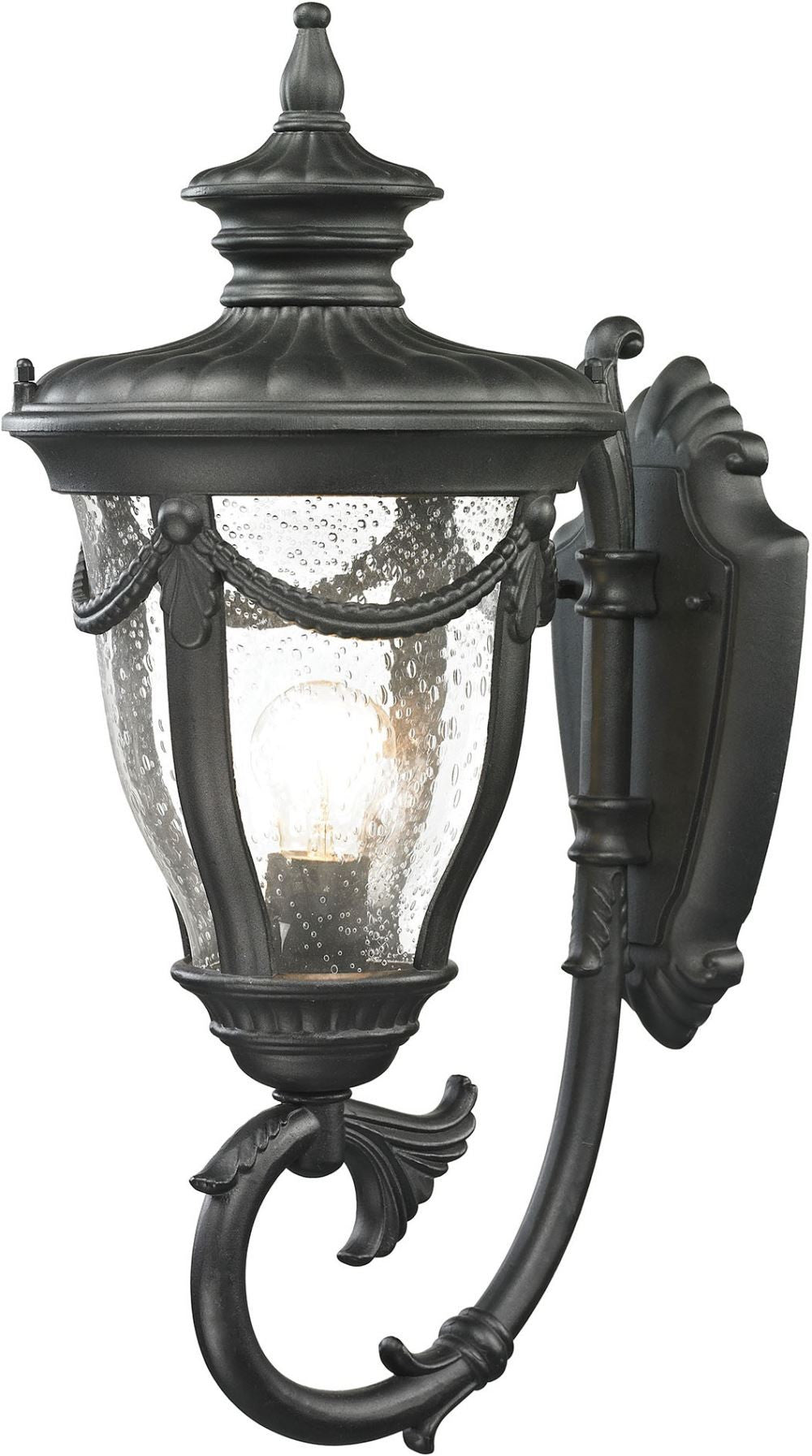 Anise 1 Light Outdoor Sconce In Textured Matte Black