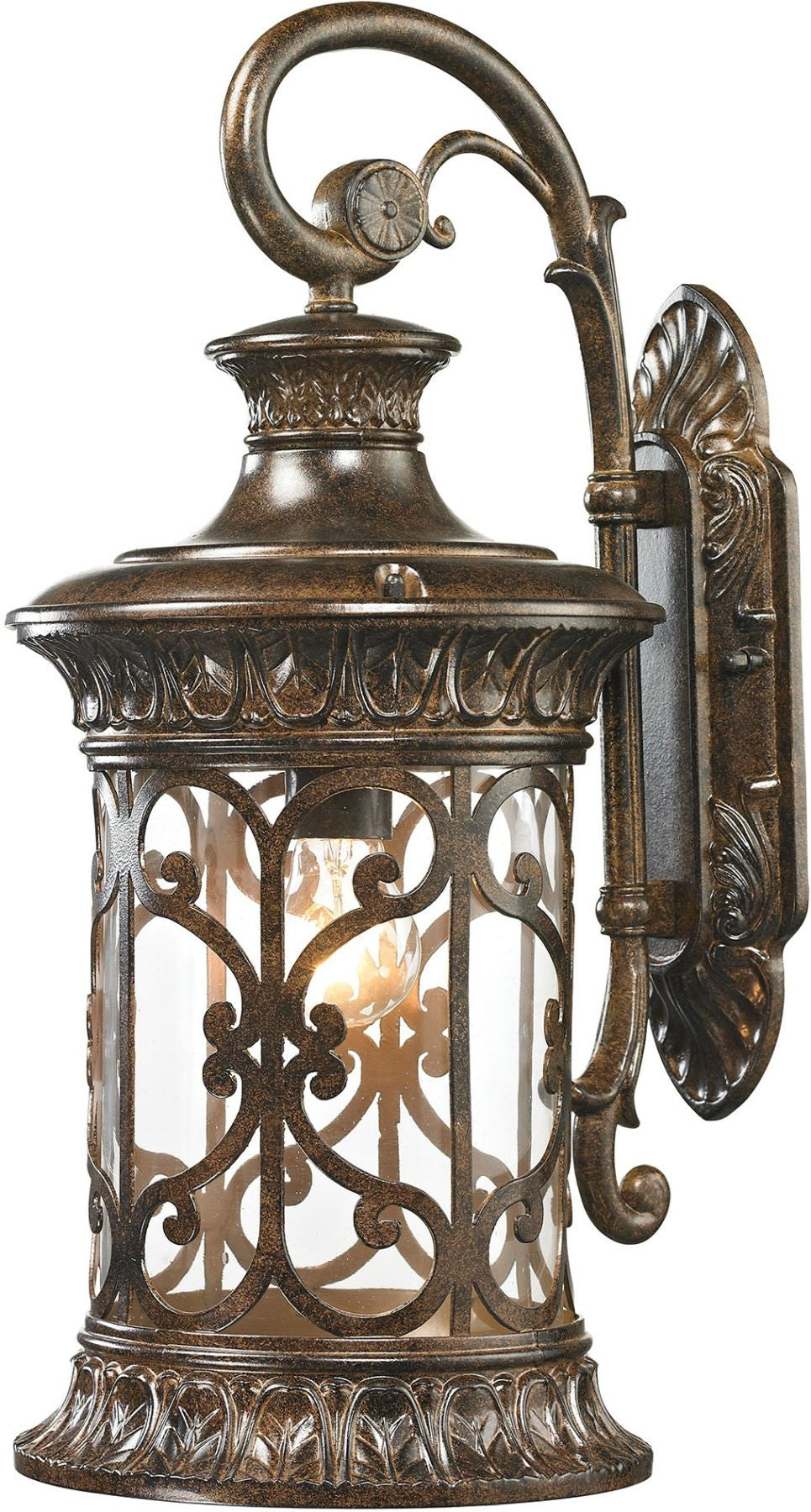 Orlean 1 Light Outdoor Sconce In Hazelnut Bronze