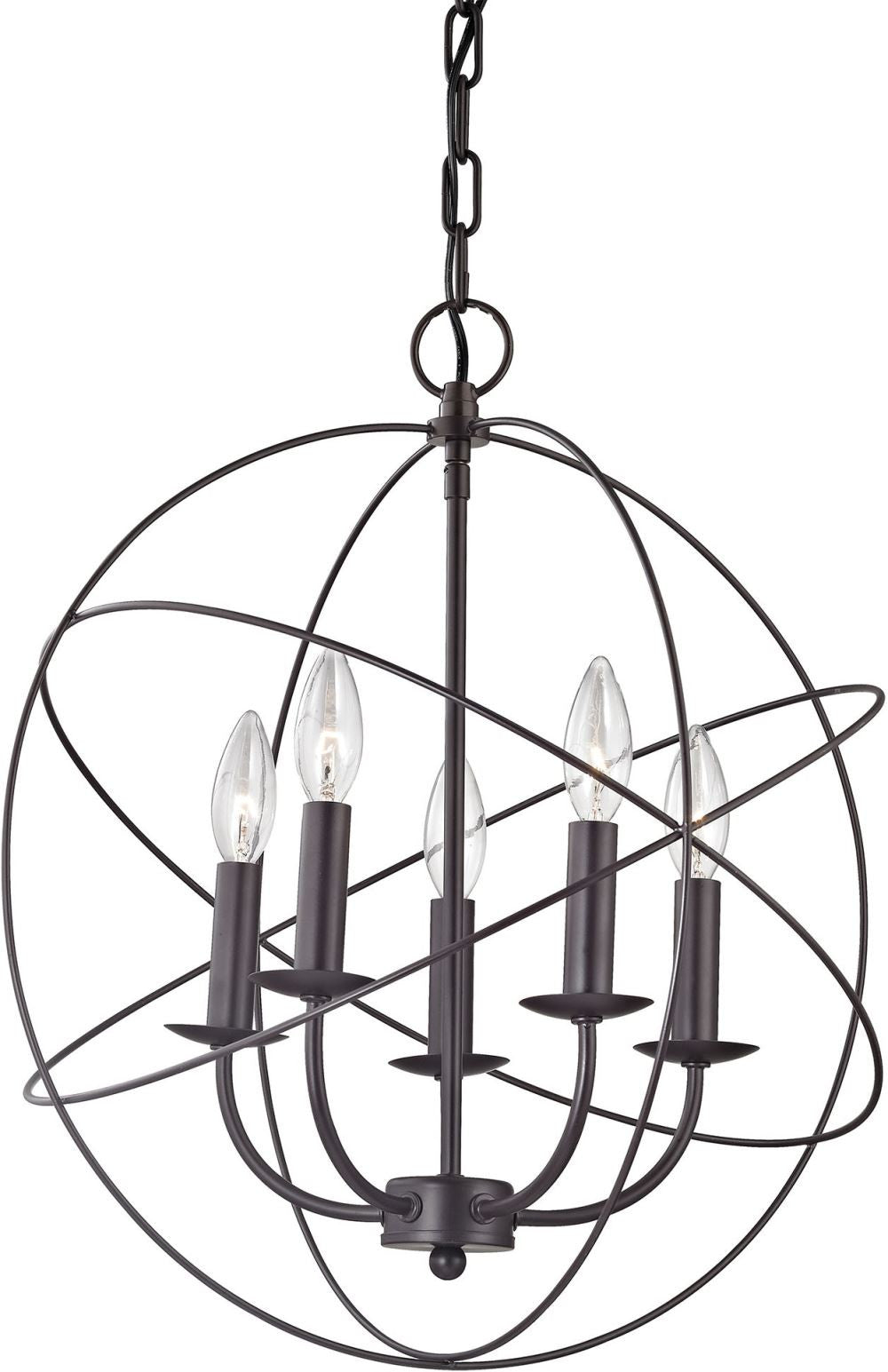 Williamsport 5 Light Chandelier In Oil Rubbed Bronze