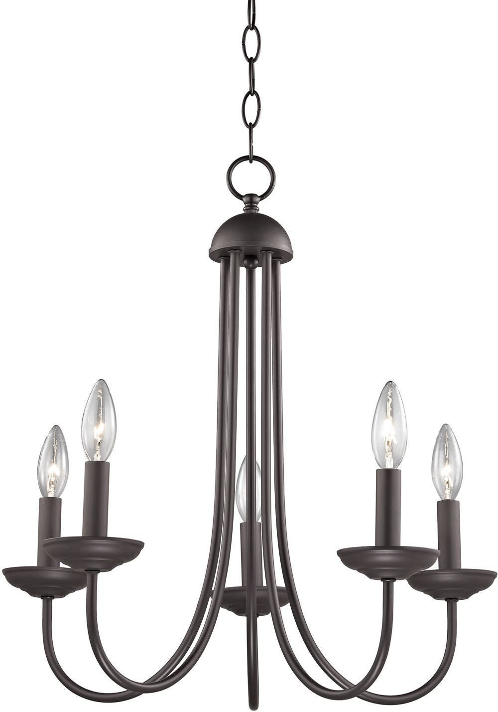 Williamsport 5 Light Chandeier In Oil Rubbed Bronze