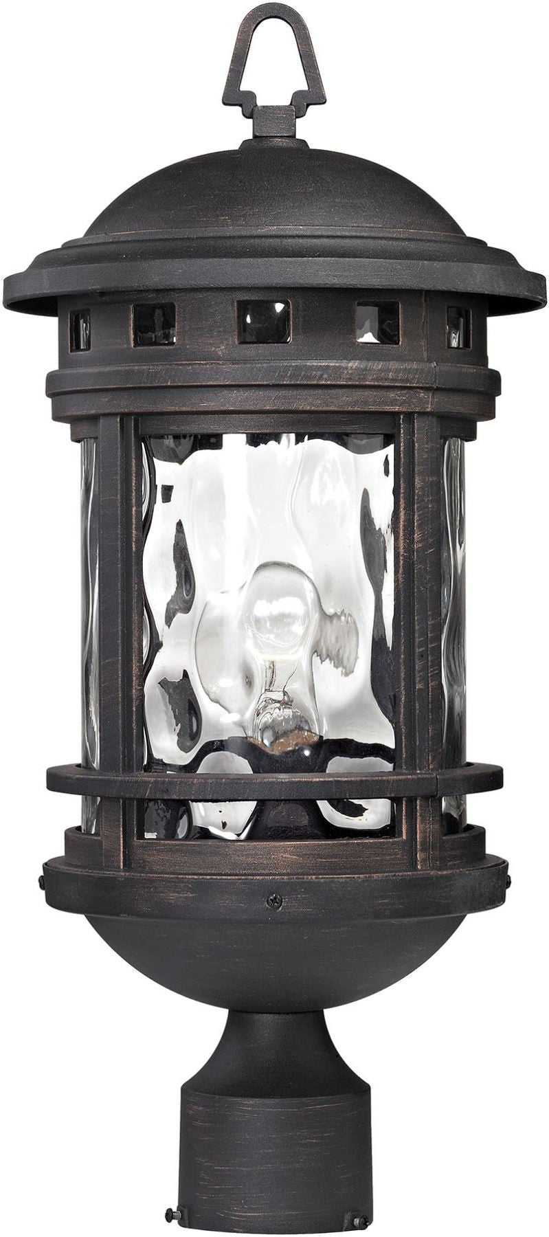 Costa Mesa 1 Light Outdoor Post Lantern In Weathered Charcoal