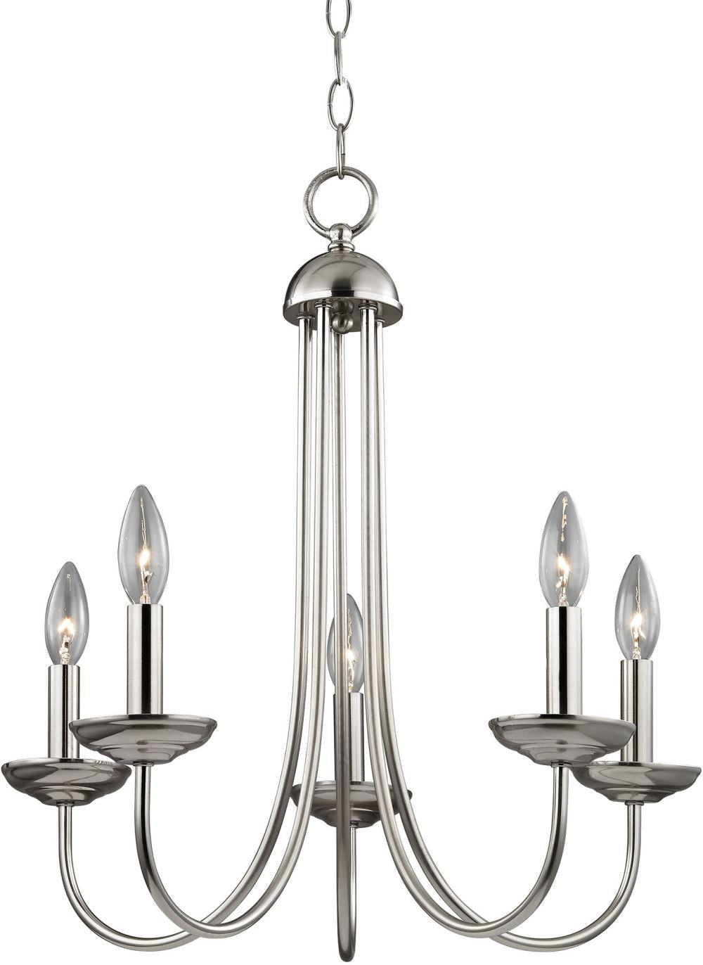 Williamsport 5 Light Chandelier In Brushed Nickel