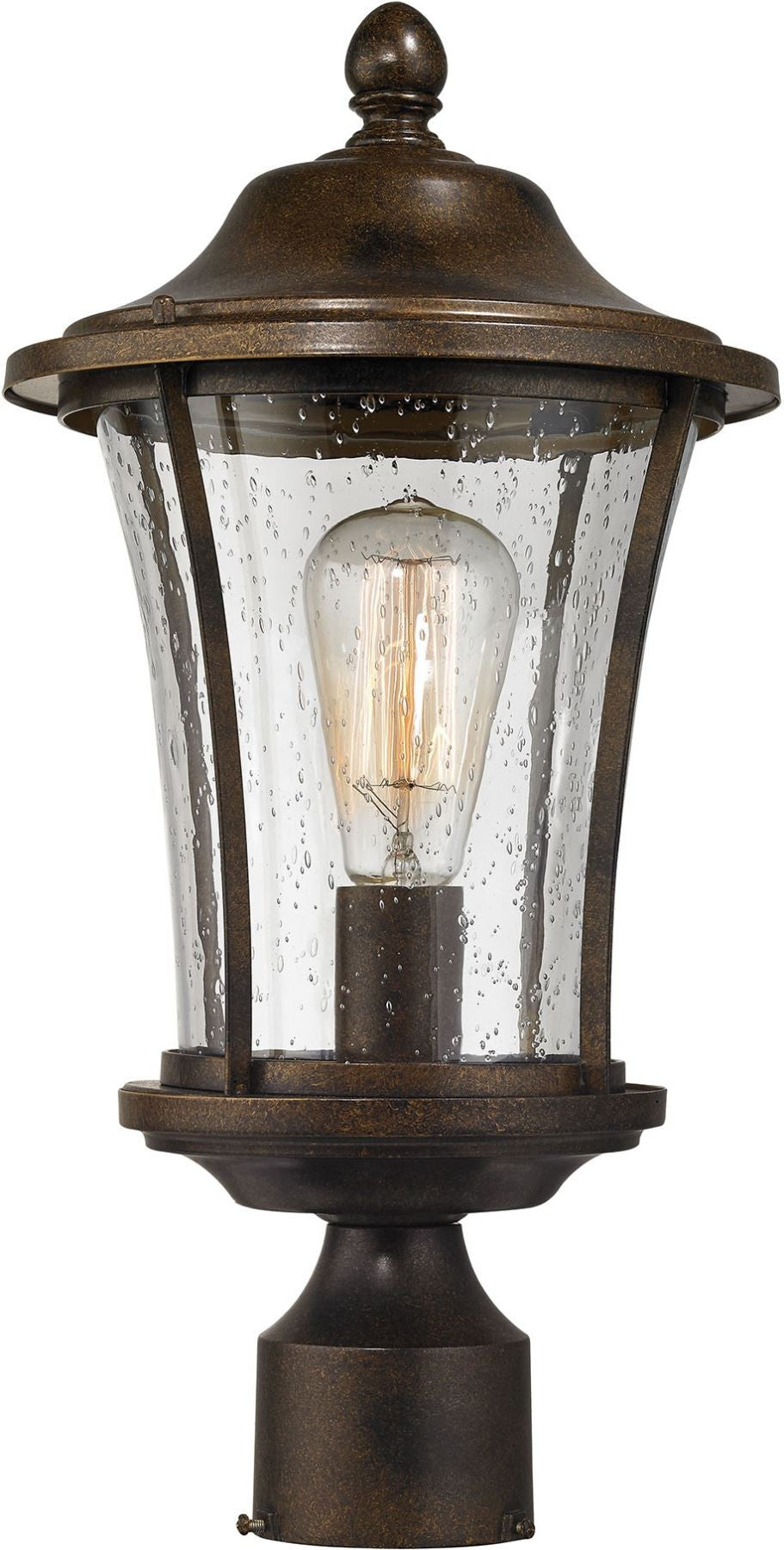 Morganview 1 Light Outdoor Post Lantern In Hazelnut Bronze