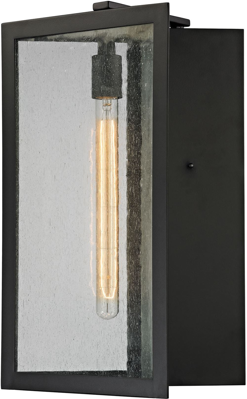 Inverse 1 Light Outdoor Wall Sconce In Matte Black
