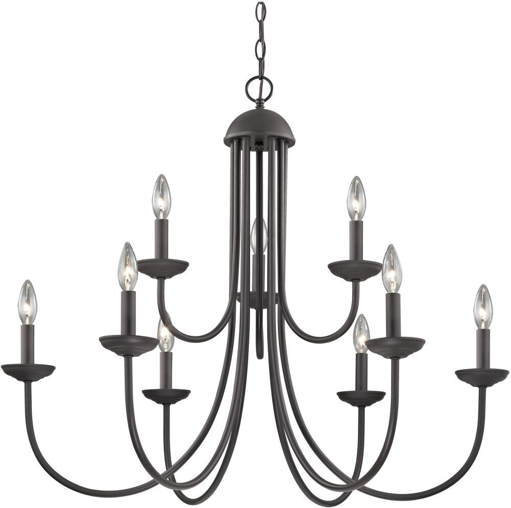 Williamsport 9 Light Chandelier In Oil Rubbed Bronze
