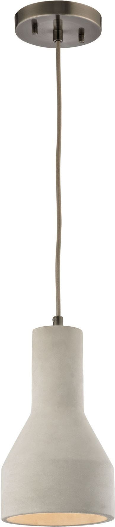 Urban Form 1 Light Pendant In Black Nickel