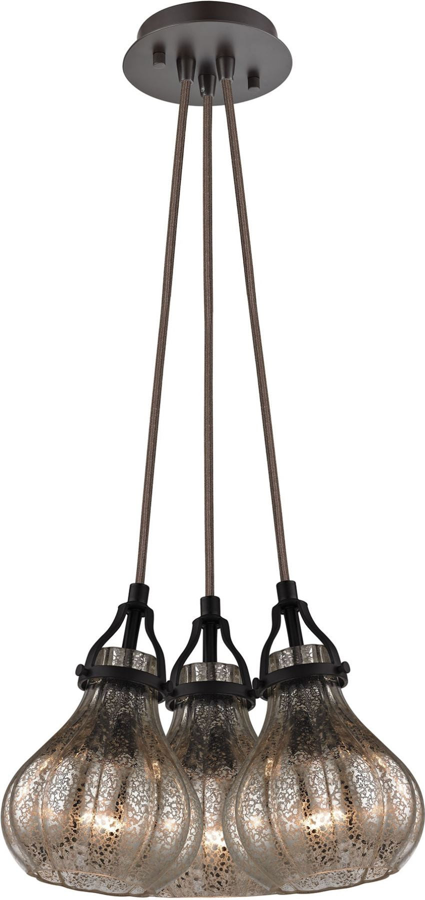 Danica 3 Light Pendant In Oil Rubbed Bronze