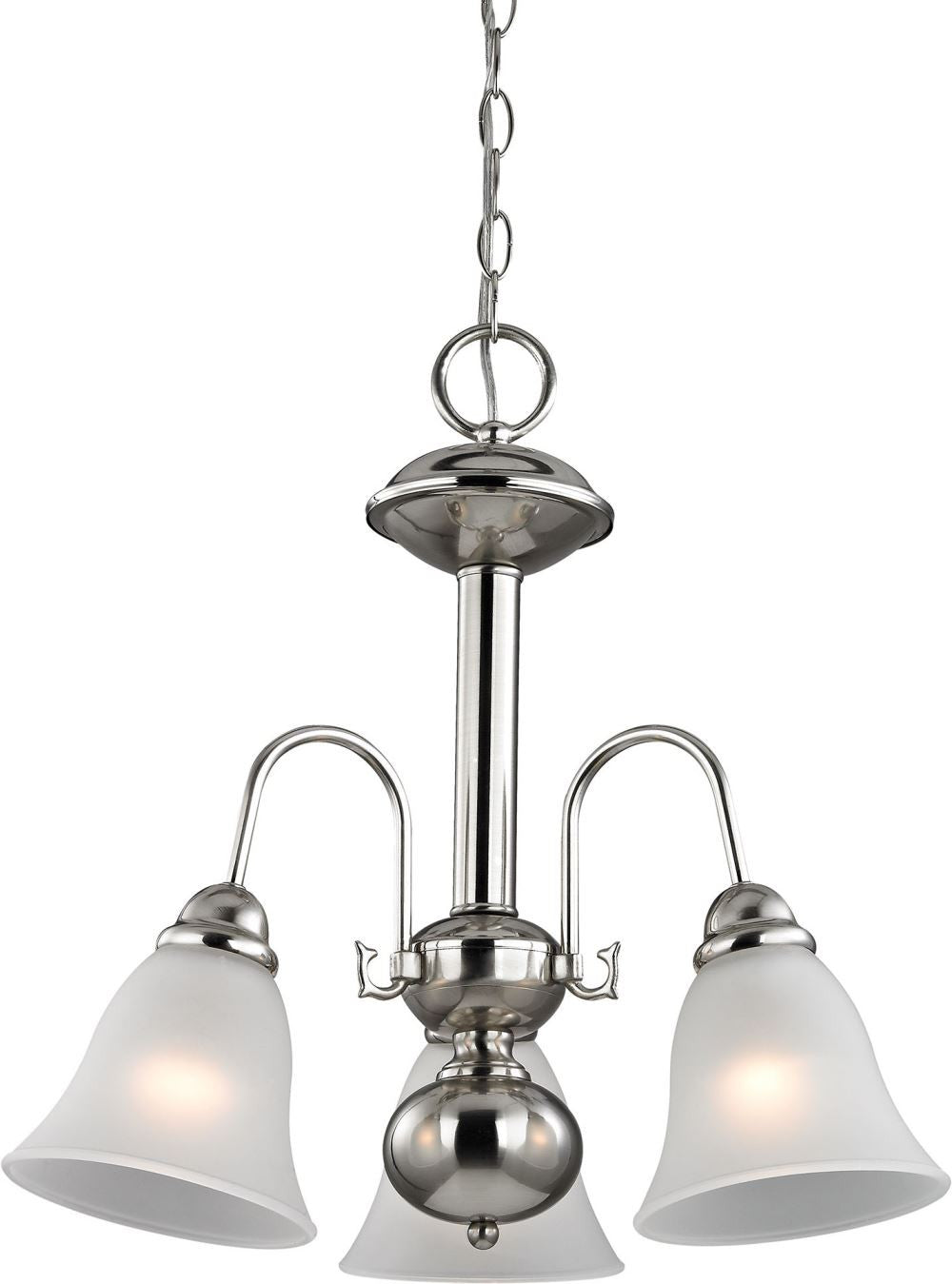 Bellingham 3 Light Chandelier In Brushed Nickel