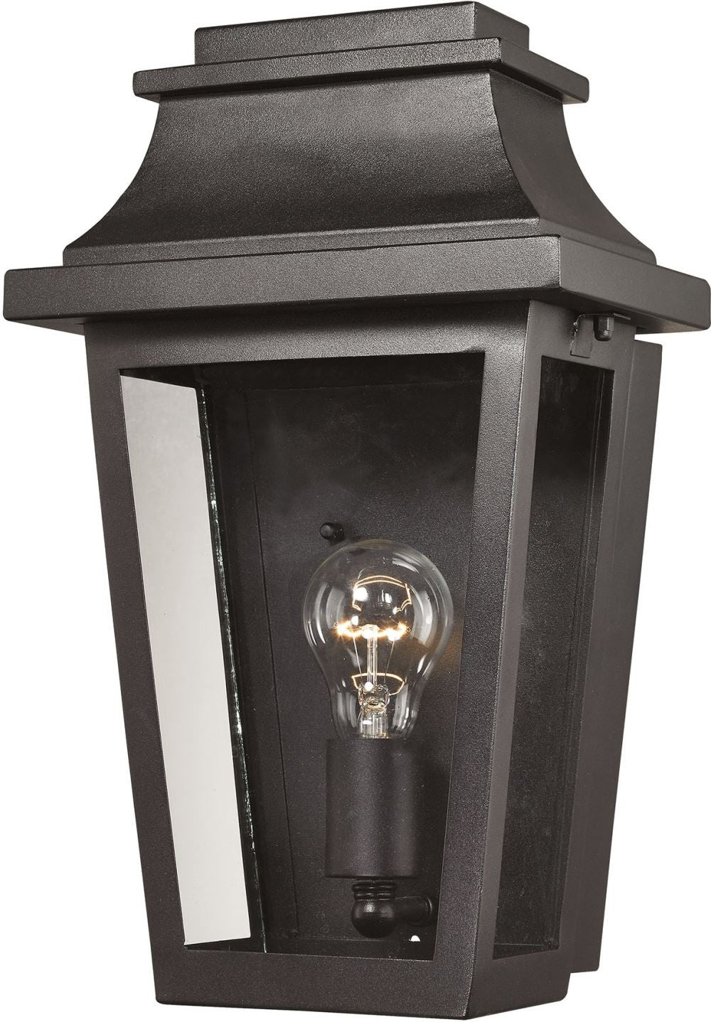 Covina 1 Light Outdoor Sconce In Matte Black