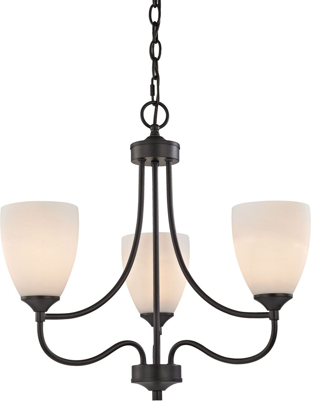 Arlington 3 Light Chandelier In Oil Rubbed Bronze