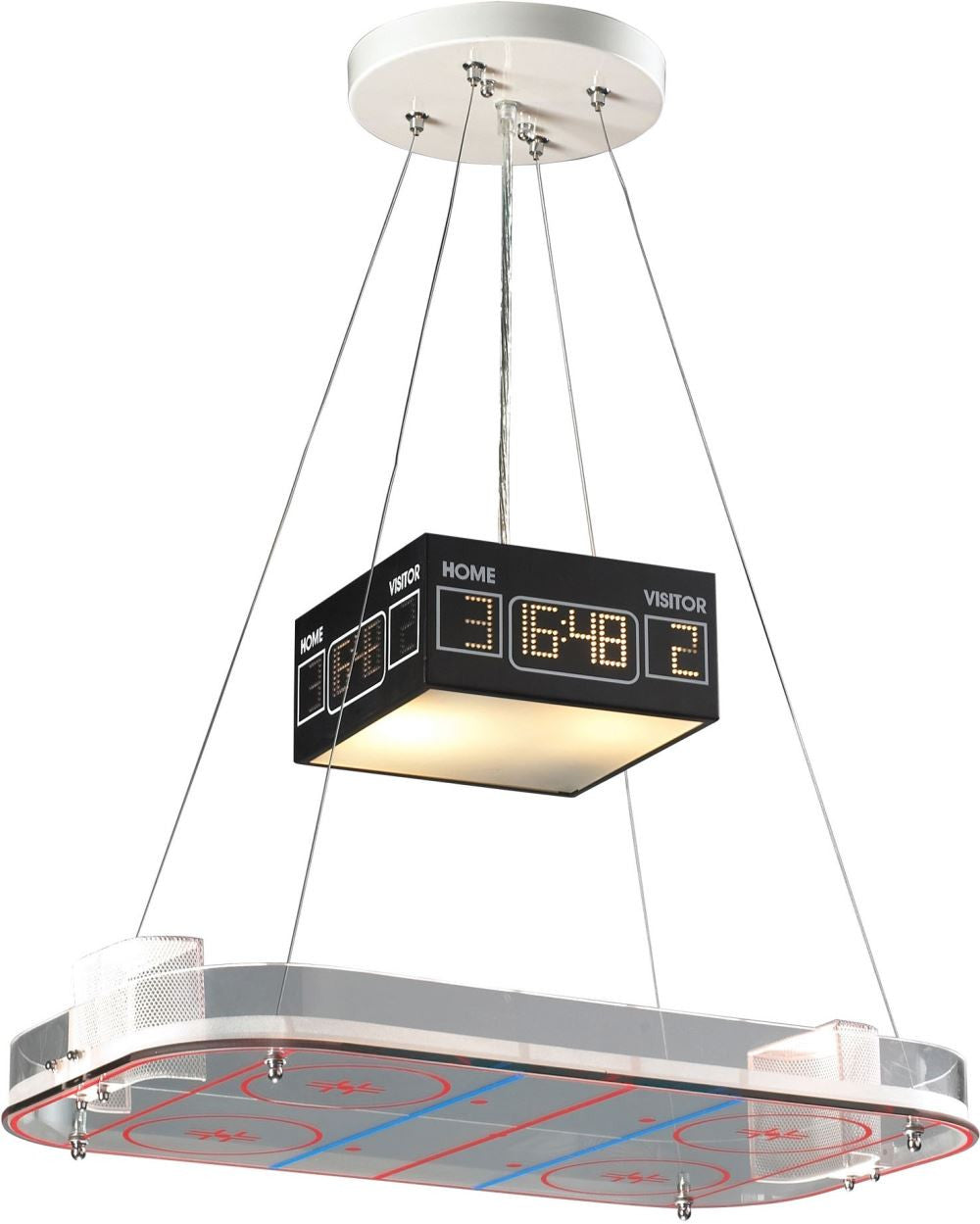 Novelty 2 Light Hockey Pendant