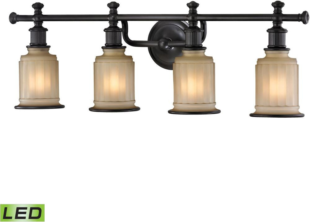 Acadia 4 Light Led Vanity In Oil Rubbed Bronze