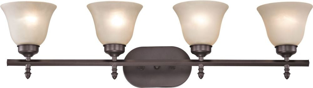 Santa Fe 4 Light Bath Bar In Oil Rubbed Bronze