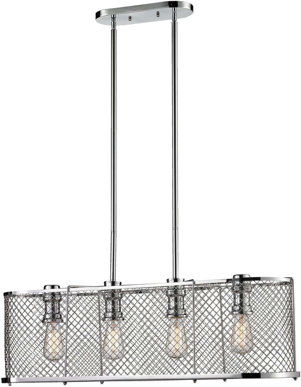 Brisbane 4 Light Chandelier In Polished Chrome