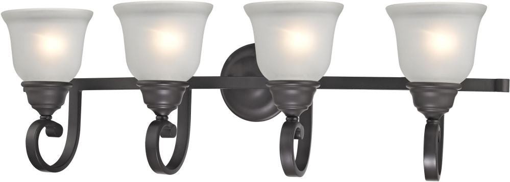 Hamilton 4 Light Bath Bar In Oil Rubbed Bronze