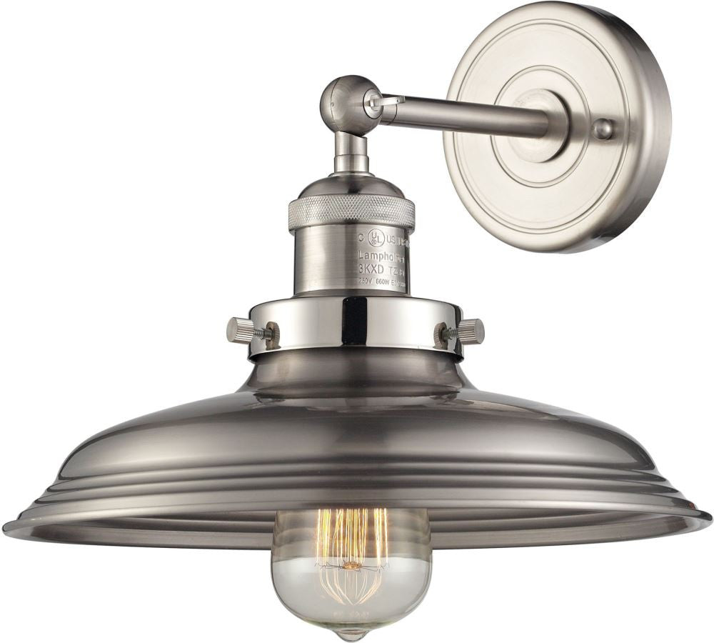 Newberry 1 Light Wall Sconce In Satin Nickel