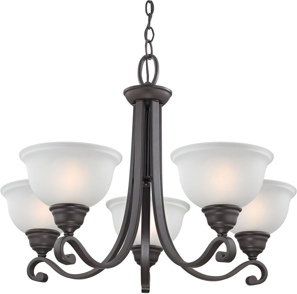 Hamilton 5 Light Chandeier In Oil Rubbed Bronze