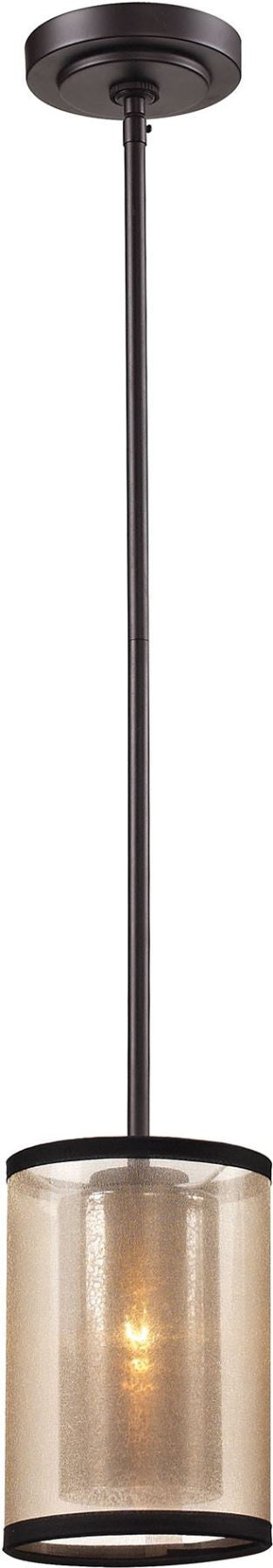 Diffusion 1 Light Mini Pendant In Oil Rubbed Bronze