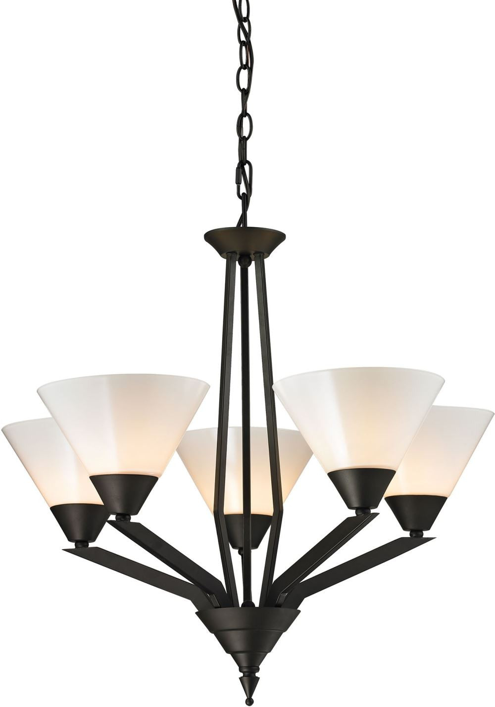 Tribecca 5 Light Chandelier In Oil Rubbed Bronze