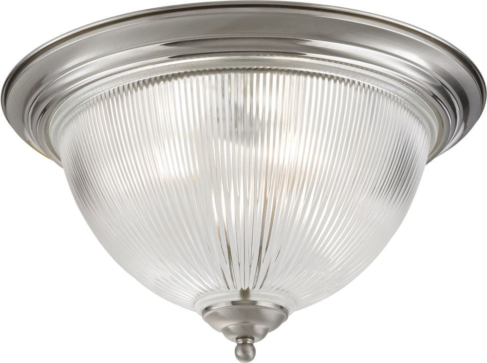 Liberty Park 3 Light Flush Mount In Brushed Nickel