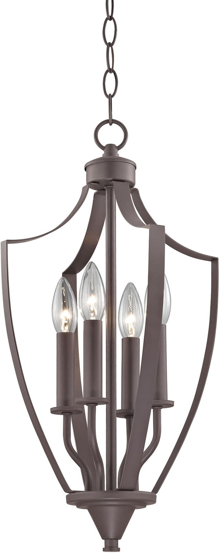 Foyer Collection 4 Light Pendant In Oil Rubbed Bronze