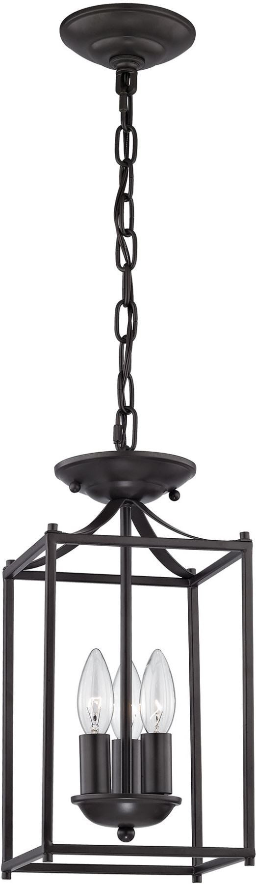 Foyer Collection 3 Light Pendant In Oil Rubbed Bronze