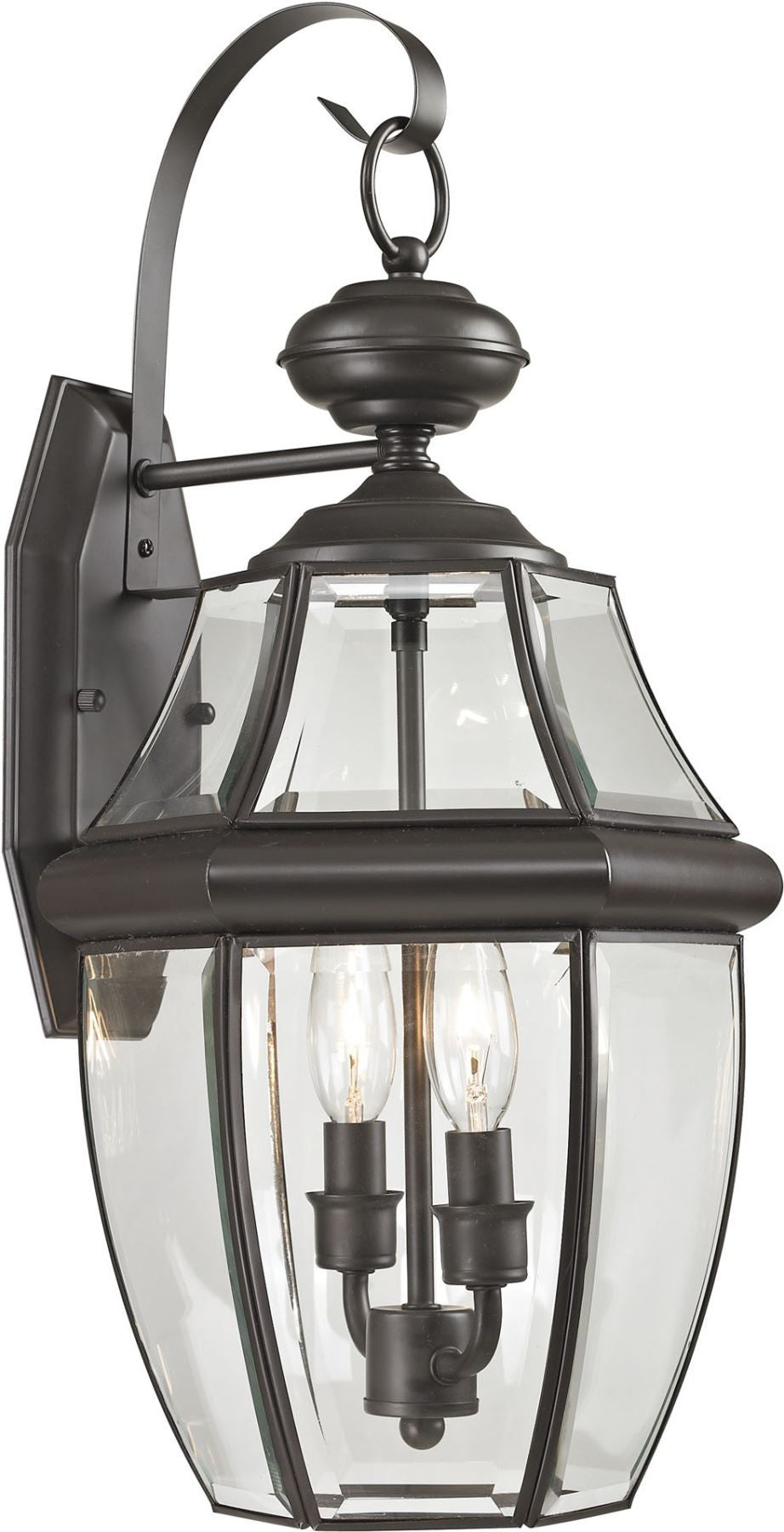 Ashford 2 Light Exterior Coach Lantern In Oil Rubbed Bronze