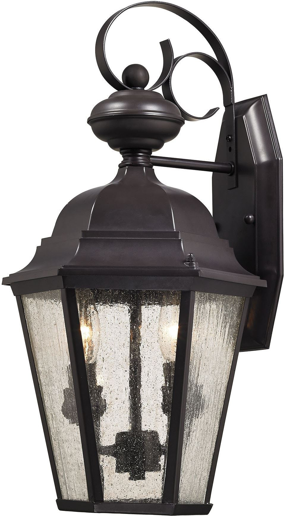 Cotswold 2 Light Exterior Wall Lamp In Oil Rubbed Bronze