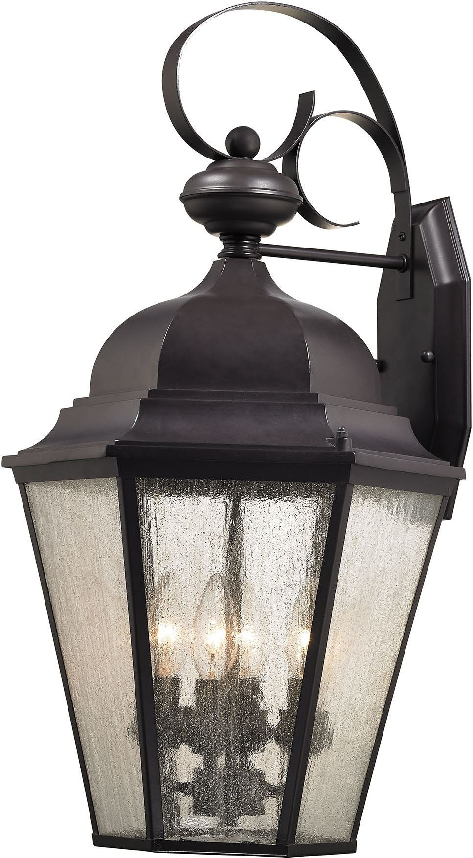 Cotswold 4 Light Exterior Wall Lamp In Oil Rubbed Bronze