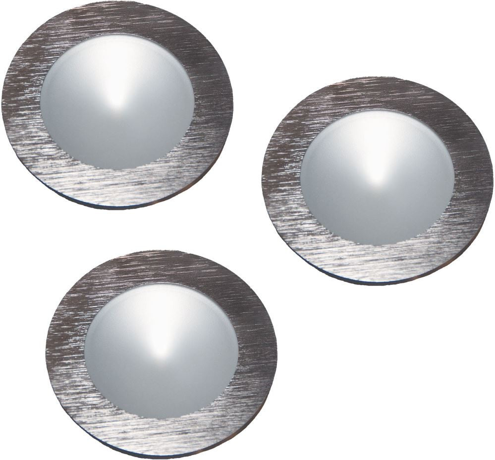 Ursa Collection 3 Light Disc Light Kit In Brushed Aluminum