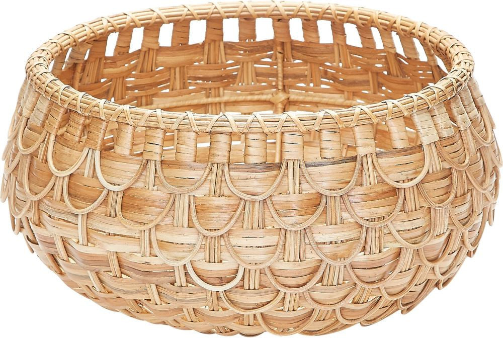Small Natural Fish Scale Basket