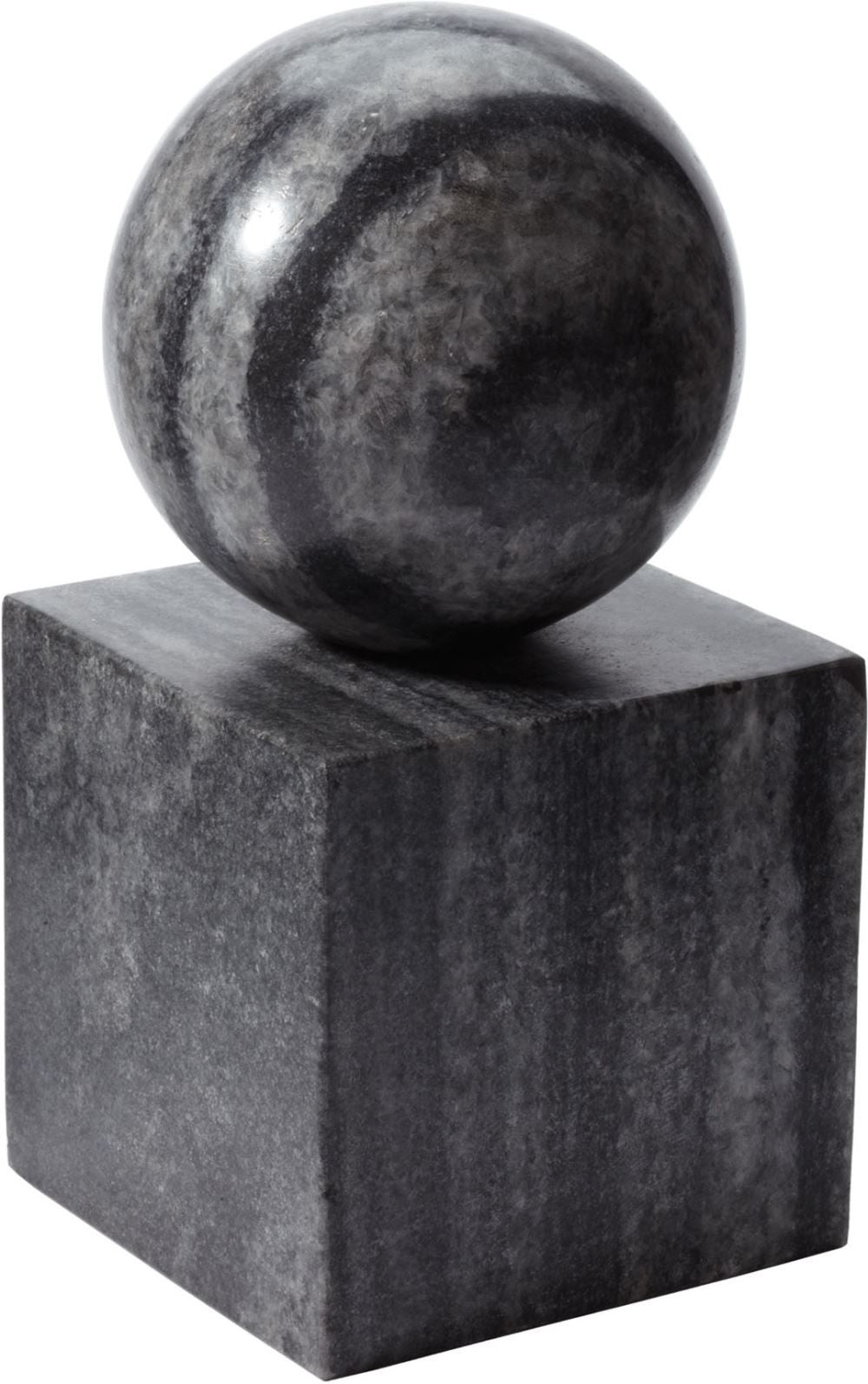 Gray Marble Minimalist Bookend