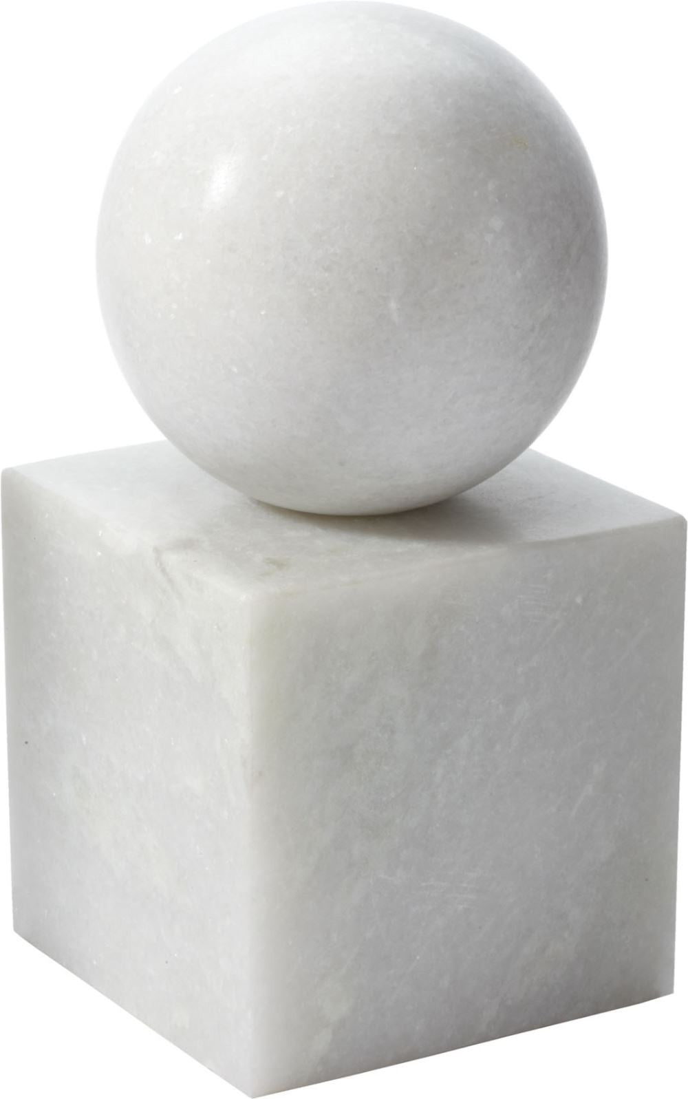 White Marble Minimalist Bookend