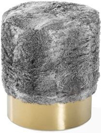 Doutzen Stool - Rabbit Fur