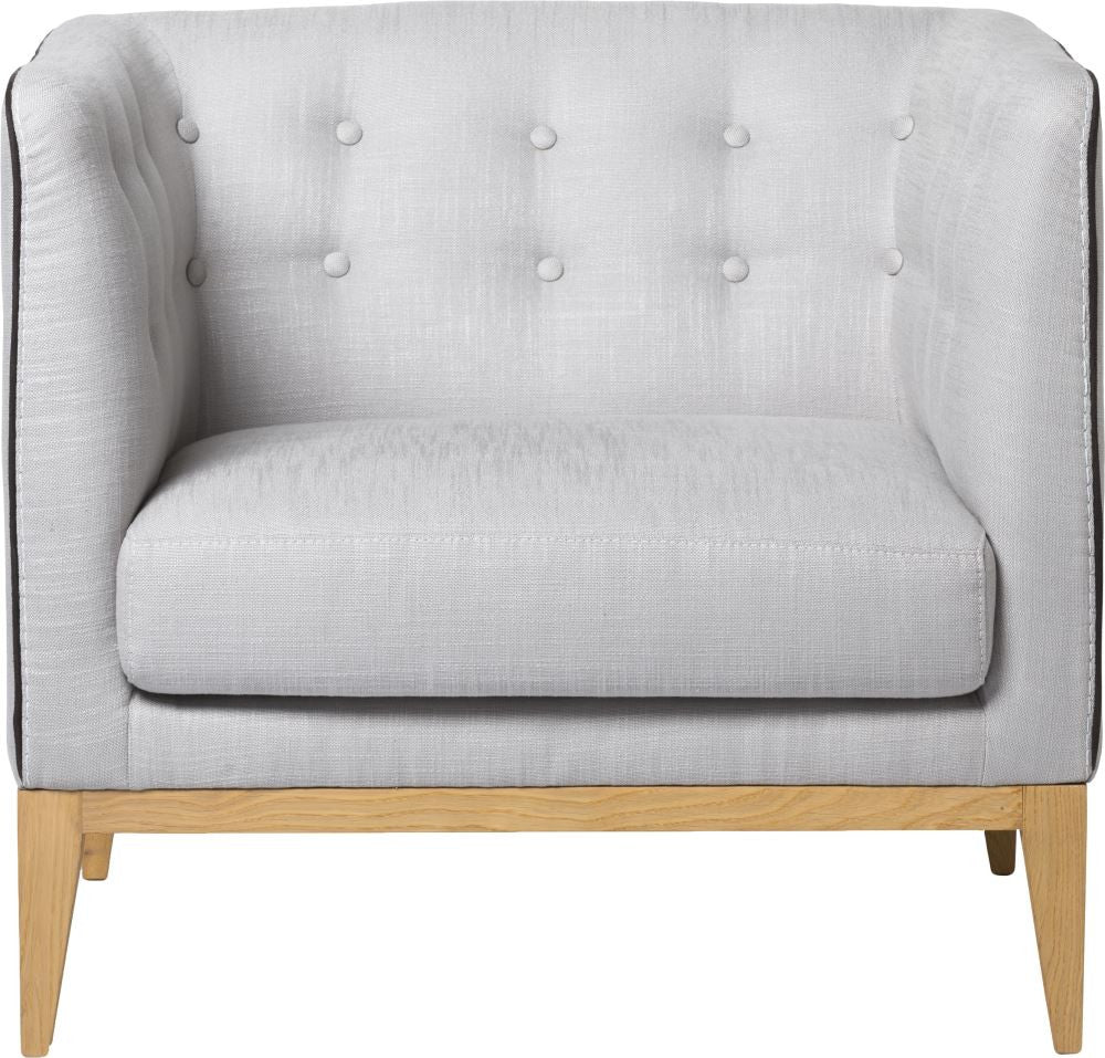 Milano Club Chair Light Grey