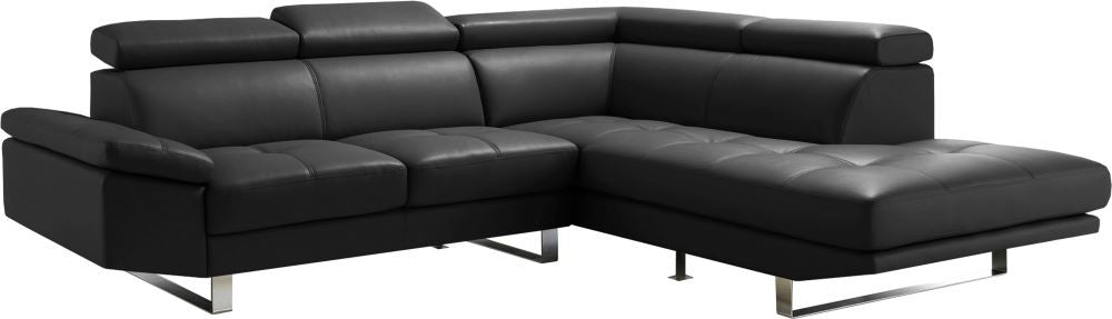 Andreas Sectional Right Black