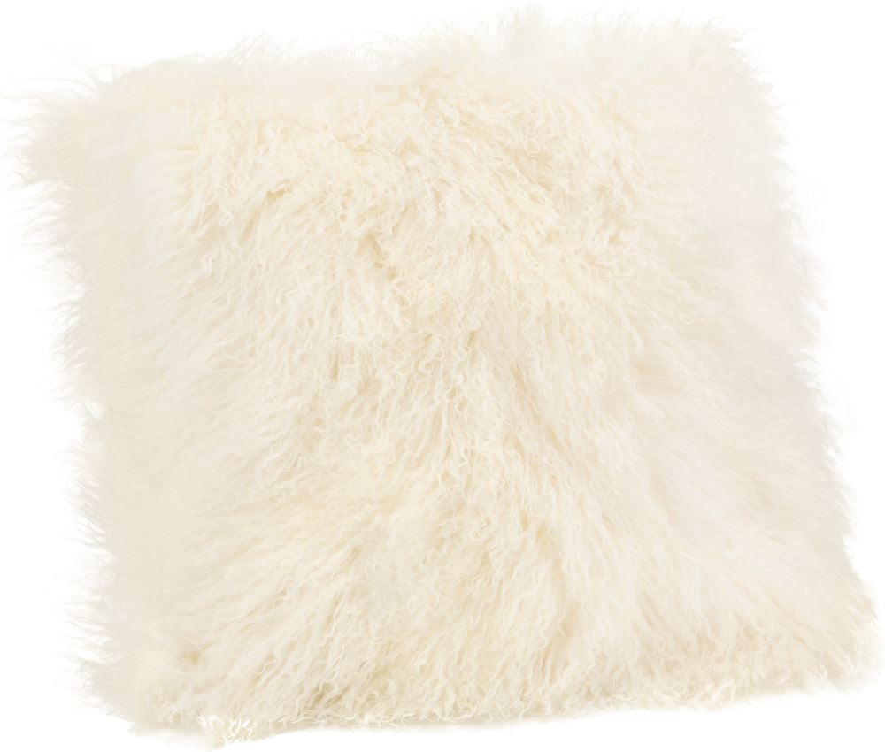 Lamb Fur Pillow Large Cream