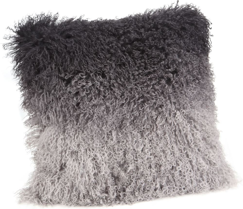 Lamb Fur Pillow Grey Spectrum